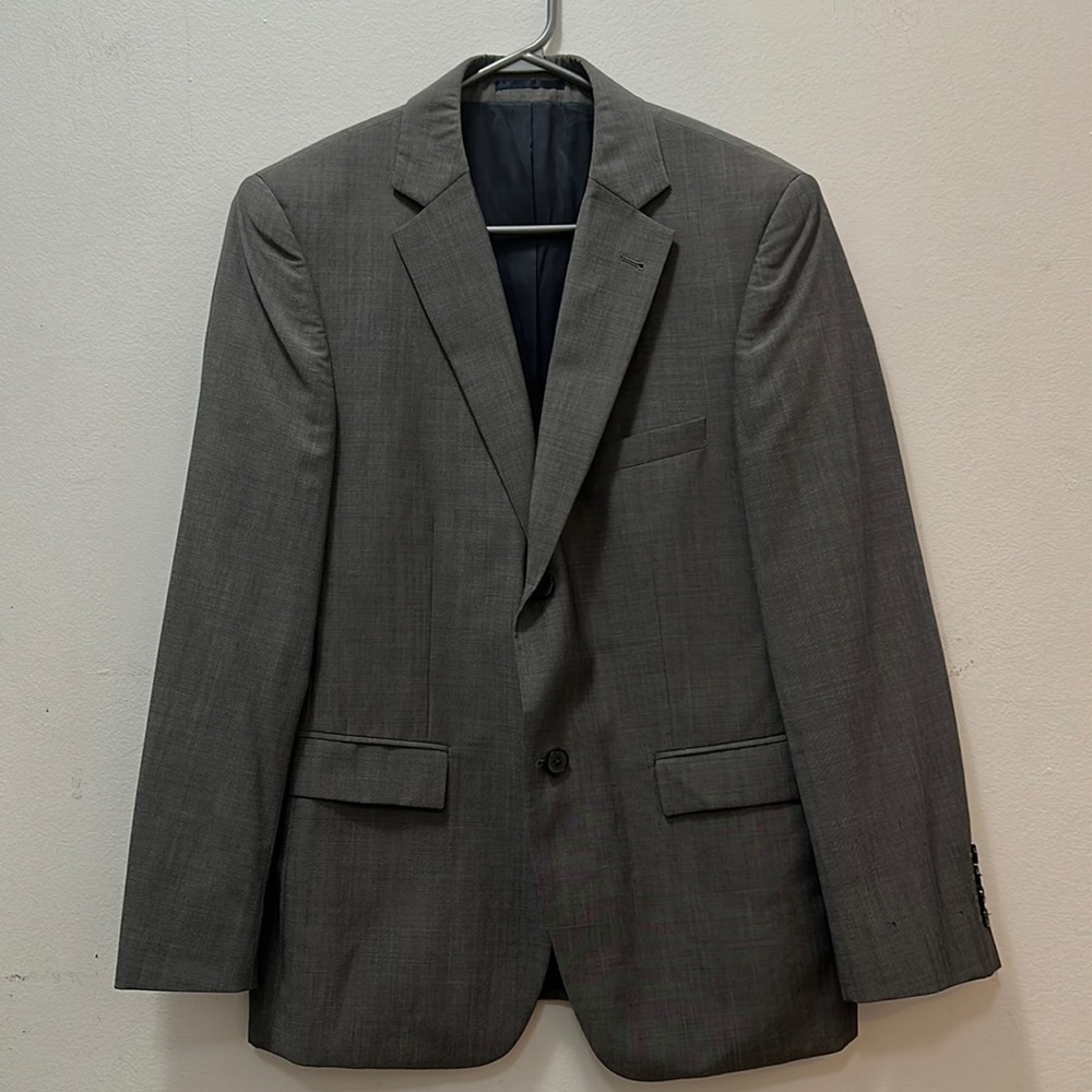 Nautica Gray Suits 38S 100% wool